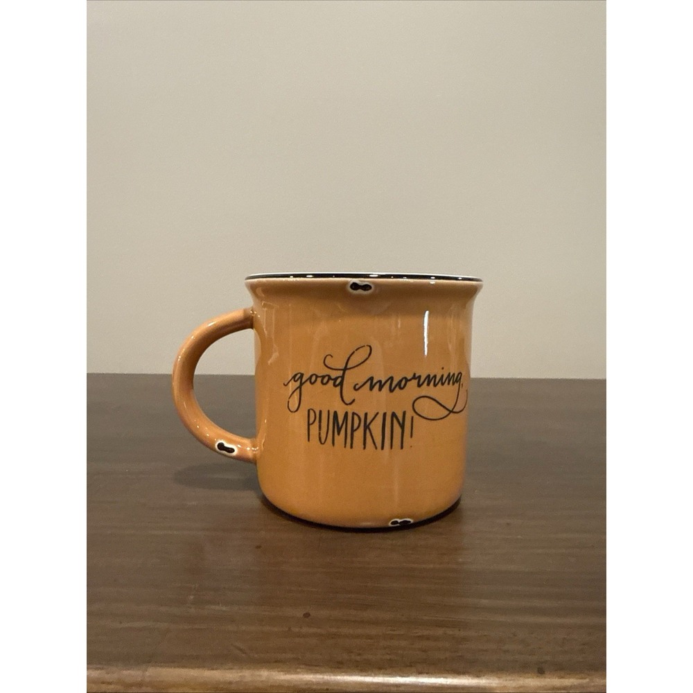 Glory Haus Good Morning Pumpkin Coffee Mug Fall Autumn Halloween Farmhouse Decor
